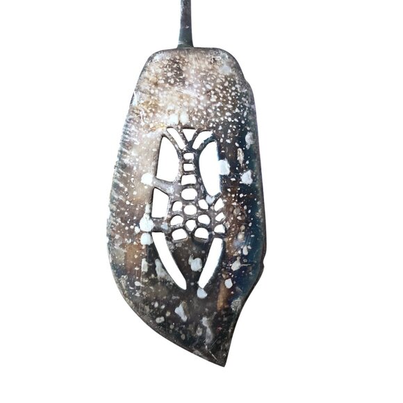 Silver Plated Spatula Fish Server Pierced 11 inches Flatware - Picture 5 of 7